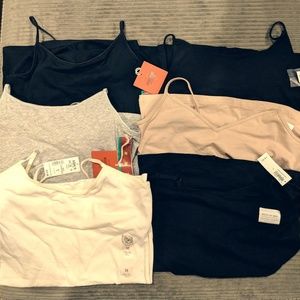 Lot of 6 Women's Tank Top Camisoles sz M